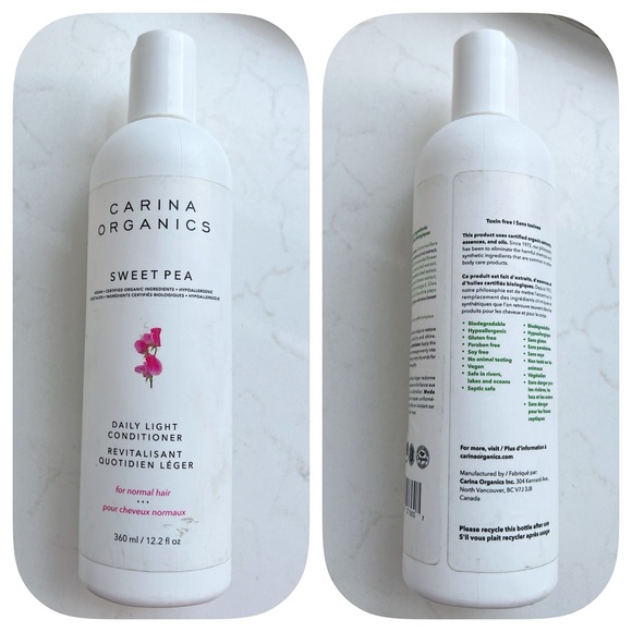 CARINA ORGANICS SWEET PEA DAILY LIGHT CONDITIONER 360ML - Picture 2 of 2